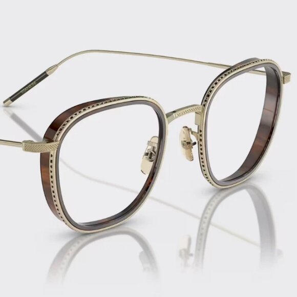 OLIVER PEOPLES TK-9 OPTICAL OV1321T in Gold/ Tuscany Tortoise MSRP$690 - Picture 10 of 13